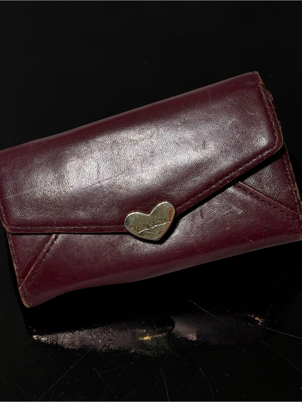 Paul Smith Burgundy Leather Key Wallet Designer Luxury Accessory